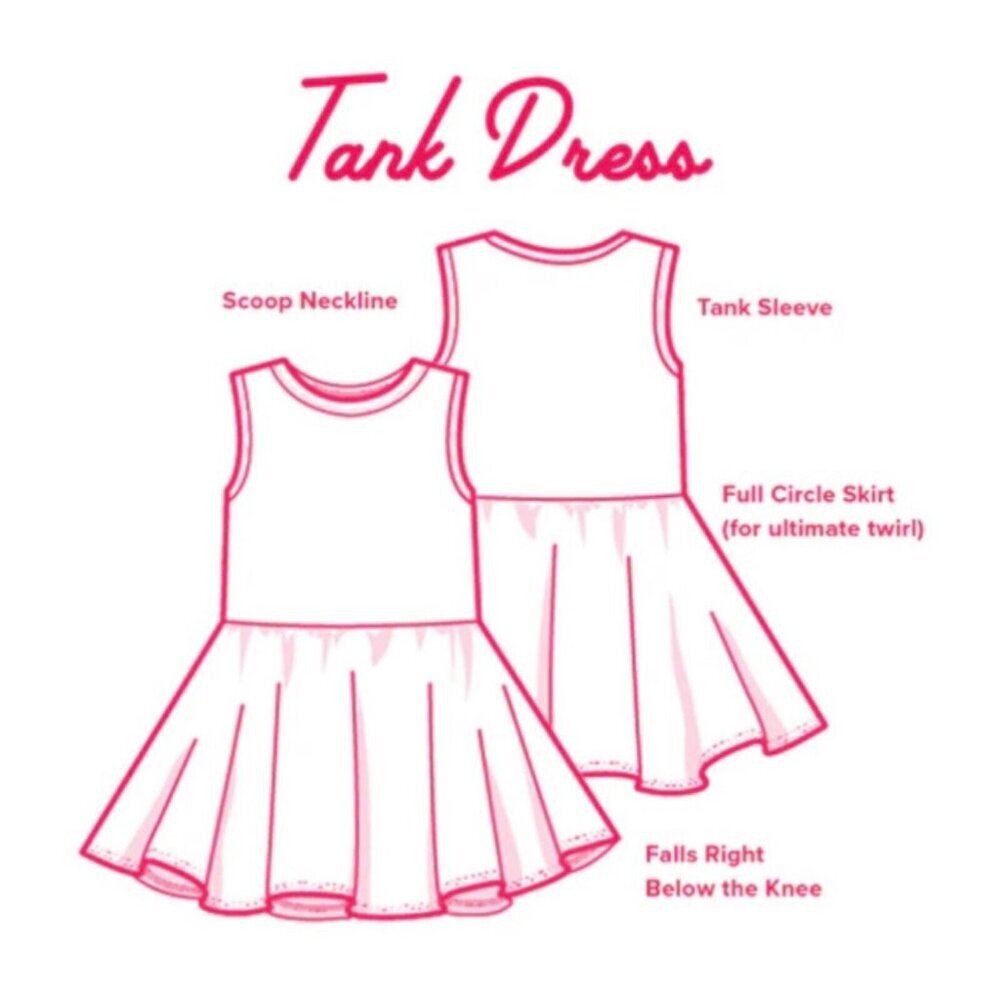 Dot Dot Smile Baby Girls 12/24M Pink Heart Print Tank Twirl Dress NWT NEW - Picture 3 of 6